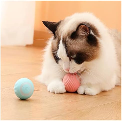 ZALBYUY inteligentna Interaktivna Lopta za igračke za mačke sa LED svjetlima, igračke za mačke,