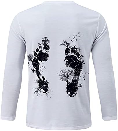 Tisak ulice Top Muška majica s rukavima Dugi digitalni 3D okrugli Ležerne košulje za muškarce za muškarce