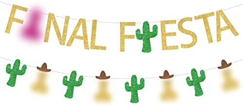 Fiesta bachelorette Party Banner, smiješni kaktus vijenac za meksičke mladenke ukrašene tušem, angažman