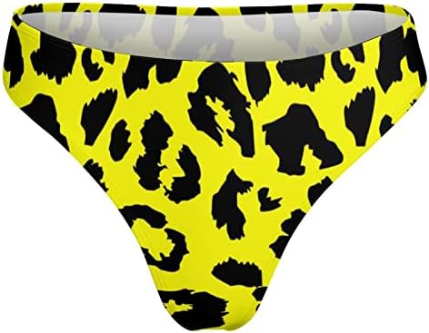 Žuti Leopard ženske G-žice seksi t-leđa tange Bikini kratke gaćice donji veš