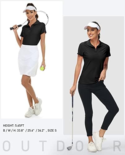 Mofiz ženske upf 50+ kratkih rukava Golf teniski polo majica sa hlađenjem kuglanje Brzo suho vježba aktivna majica