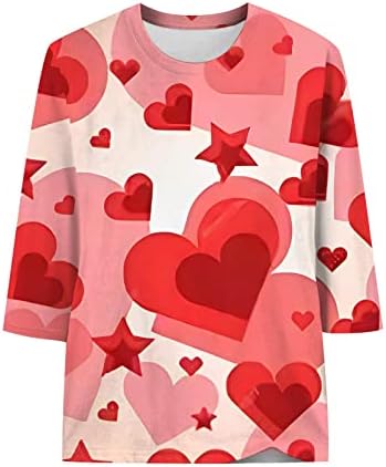Dukseri zaljubljenih za žene grafički puloveri Sretan valentinovo majica za košulje Crewneck pulover