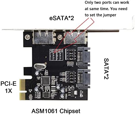 Xiwai PCI-E do 4 porta sata 3.0 eSATA PCIe SATA3 6Gbps Proširena kartica PCI-e adapter