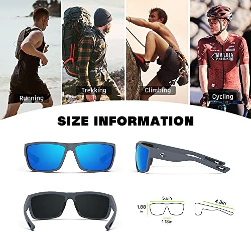 TOREGE polarizirane sportske naočare za sunce za muškarce i žene biciklističko trčanje naočare za golf Tr26