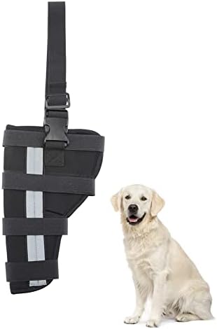 Proteze za pseće noge za zadnju nogu, omotač za proteze za pseće noge sa metalnim trakama i reflektirajućom
