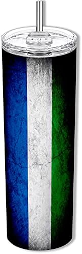 Exprestbest 20oz mršav prevoz sa zastavom Sijera Leone - rustikalni dizajn