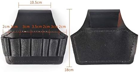 HMZRQX Crna kožna električarska torba Električna kožna kliješta Podeljna torba za alat Torba