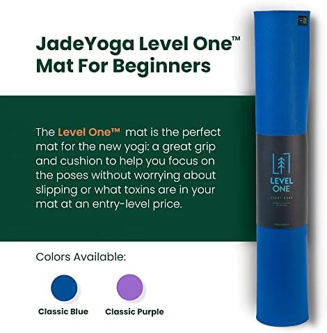 Jadeyoga prostirka za jogu prvog nivoa, prostirke debljine 4 mm za vežbanje, prostirka za vežbanje za početnike, održive prostirke za jogu sa sigurnim prianjanjem, udobne i izdržljive prostirke za vežbanje, klasična fitnes prostirka američke proizvodnje