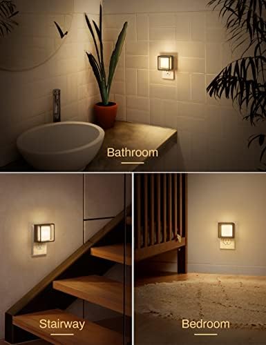 Noćno svjetlo, Doresshop LED noćna svjetla se priključuju na zid [2 pakovanja] sa senzorom od sumraka do