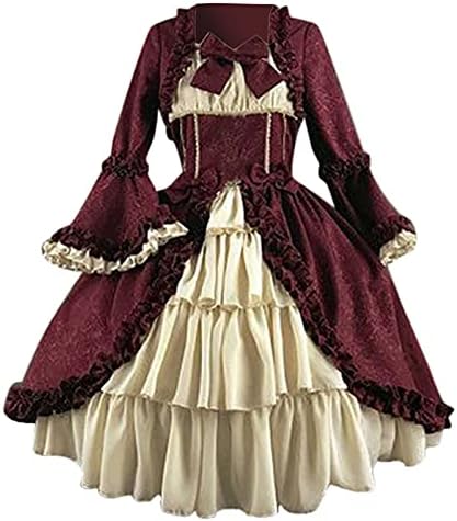 Haljina za ženska srednjovjekovna dvorana za žene Victorian Rococo Renesance Ball Bown Kostimi čipkaste