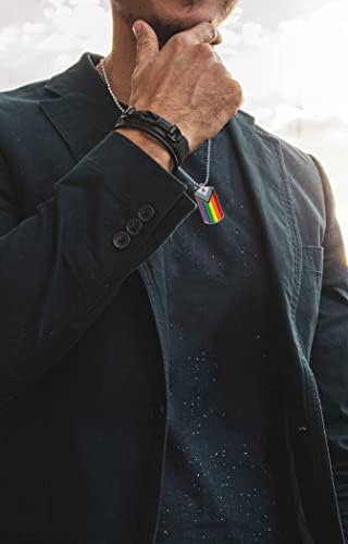 COLDDOX napredak ponos psa oznake Privjesak Ogrlica LGBT ogrlica gej ponos poklon duga ponos ogrlica LGBT