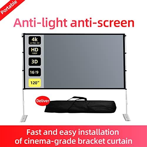 Sxyltnx projektor Vanjski ekran za zaštitu od lampica i zaštita od 16: 9 84 100 120 inča kući sa zavjesom