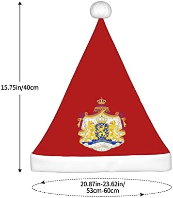 ZALTAS kraljevski grb Holandije Božić šešir za odrasle meke udoban Santa kape za Božić Nove godine odmor