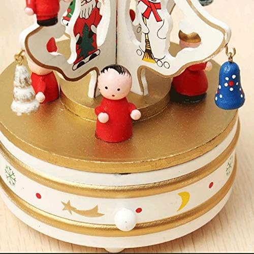 Slynnsw Merry-Go-okrugla Božićna dekoracija Music Box Božić Rotirajuća muzička kutija