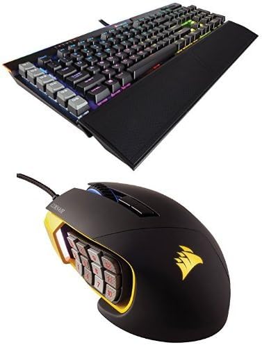 Corsair Gaming K95 RGB Platinum Mehanička tastatura, Cherry MX Brown, Crna i Corsair Gaming Scimitar Pro RGB