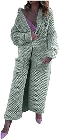 FOVIGUO Flannel kaput, radna jakna tunika za Halloween za žene dugih rukava Y2K s kapuljačom krznene