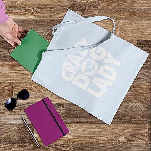 Crazy Dog Lady Tote Bag-pokloni za žene vlasnici ljubitelja pasa - višekratne torbe za kupovinu preko