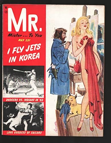 Mr. 5/1952-Louis Priscilla pin-up Girl cover-Vice in Detroit-1952 World series-Cheesecake pix-violence-crime-VF