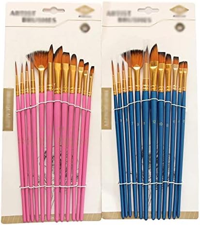 WALNUTA 12kom / Set novi umjetnik različite veličine najlonska četka za farbanje kose akrilne četke za farbanje ulja DIY akvarelna olovka za crtanje umjetničkih potrepština