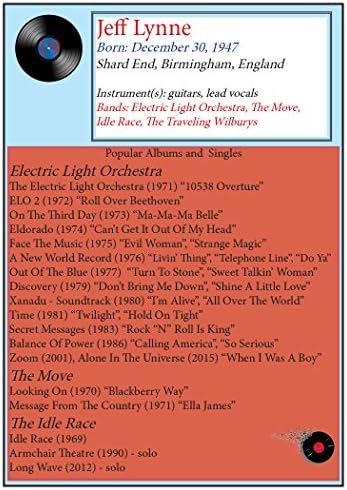 J2 Classic Rock Cards 19 - Jeff Lynne