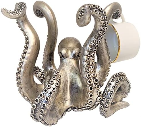 BestGiftEver u Vintage stilu Octopus šolja za kafu držač šoljice za čaj u Srebrnom tonu kuhinjska