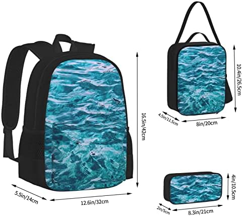 OCELIO prelijepi morski ruksak, tinejdžerke, dječaci, Dječija Školska torba+olovka + kombinacija torbi