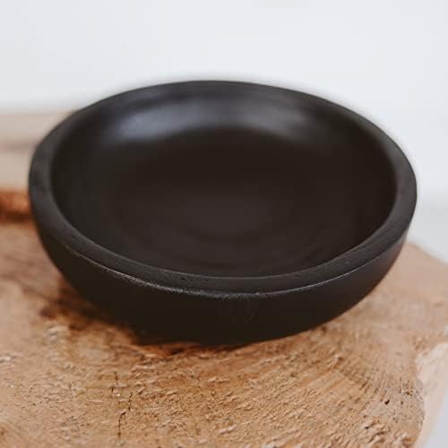 Dekor slatke vode Crna ukrasna zdjela, Drvena posuda za kuhinjske šaltere, blagovaonice i kontratone