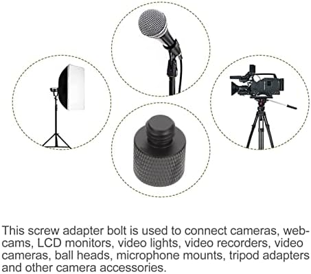 Mobstech kamere 4pccs crno / navojno stativ alata za montiranje: Reduktor pretvorbe Mikrofona