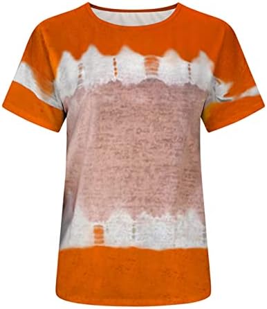 Camiseta Algodón y Lino Bloque Color para mujer Blusa Manga Corta Túnica Camiseta Cuello Redondo