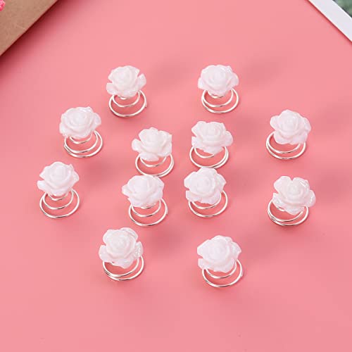 Lurose 12kom svjetlucave spiralne igle za kosu Bridal Hair Accessories For Wedding Prom