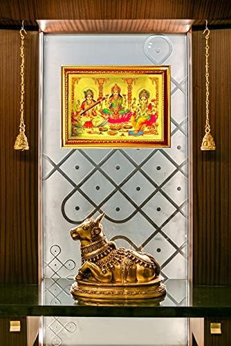 Suninow Laxmi Ganesh Saraswati okvir za fotografije / God Photo religiozno uokvirena slika za zid i Pooju/Hindu