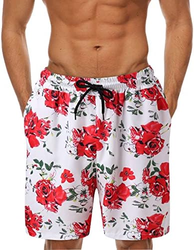 Kompresijski kupaći kostimi za muškarce muške ljetne kratke hlače s printom kratke labave džepne