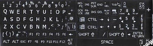 Engleski UK velika velika slova spremna slova netransparentne Crne pozadinske naljepnice za PC tastature laptop računari Desktop
