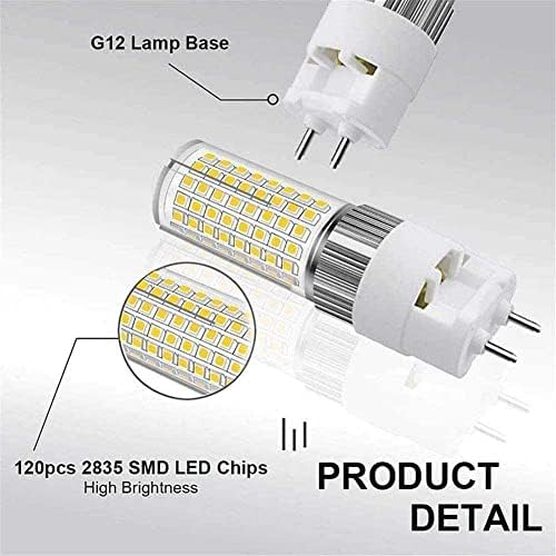 HXIA 6X 20w G12 LED kukuruzne sijalice 6000K hladno bijele 200w sijalice sa žarnom niti ekvivalentno