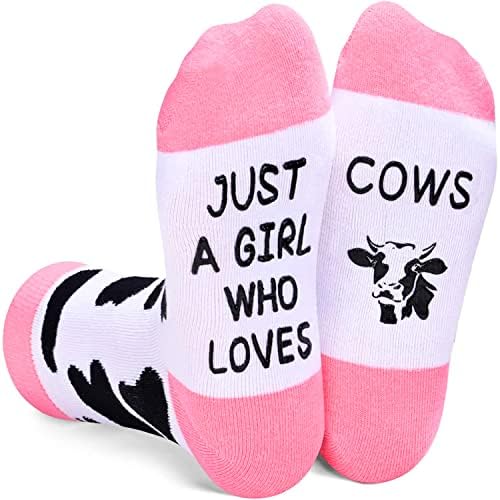 Zmart Novelty blesave djevojke Dječje čarape konja Čarape za pileće pse, smiješne poklone za djevojčice 8 do 12 godina
