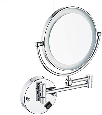Zidno ogledalo za šminkanje sa LED svetlima, dvostrano uvećavajuće ogledalo za šminkanje za kupatilo,