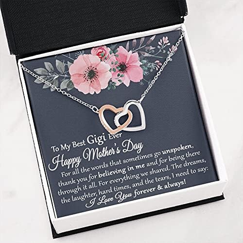 INTERLOWLing Hearts ogrlica sa ogrlicama, sretna majka mama iz kćeri, poklon za mamom na majčinom