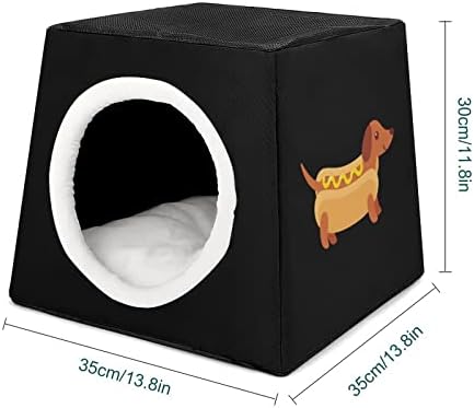 Jahshund u vrućim kut za kut sa senftom PET WATERLOO LOKA TOPL PET GEST Špilje Bed kuće za kućne ljubimce