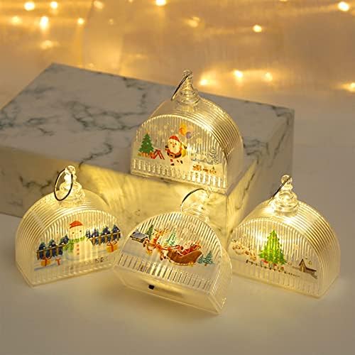 Božić dekoracije LED lampa Kristalna lampa prozor prikaz božićno drvo privjesak Creative rekvizite