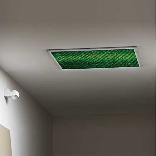 Lorougei Fluorescentne prekrivače za učionicu uredsko-zelene filtre u obliku uzorka stropom LED stropne svjetlo
