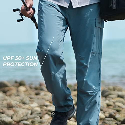 Kastking With Crest Ribolov Pješačke hlače, vodovodne lagane muške putne penjanje hlače, upf 50+