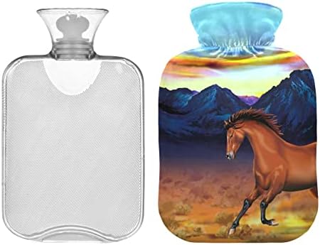 Flaše za toplu vodu sa poklopcem za trčanje divljih konja vreća za toplu vodu za ublažavanje bolova, toplo