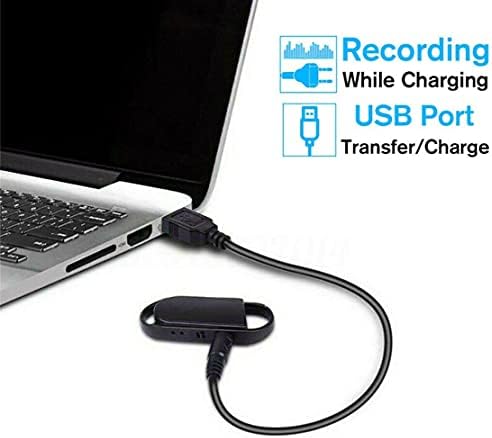 Hxtworld Keychain uređaj za snimanje, USB Audio aktivirani diktafon, 20 sati rada, USB punjiv, jednostavan MP3 plejer za rad sa jednim dugmetom