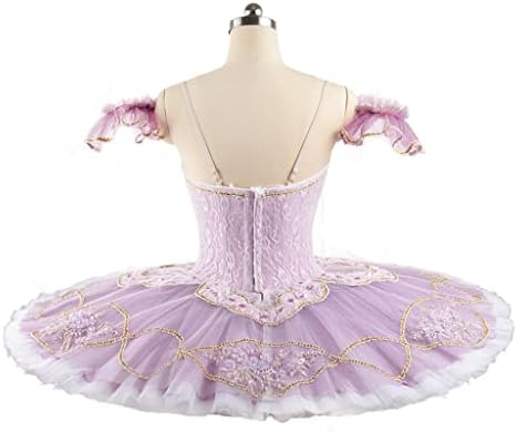 PDGJG balet Professional konkurencijske faze kostimi haljina ženska balet palačinka ljubičasta za odrasle