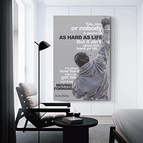 BFXLMKI Rocky Balboa Poster uokvireno platno Slika Slika Print poster ploča zidni dekor spreman