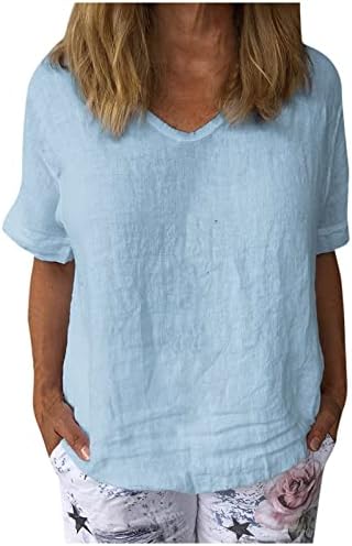 Yubnlvae prozračne labave kroje trendi Casual bluze za žene s četvrtastim izrezom opuštene ljetne dukseve