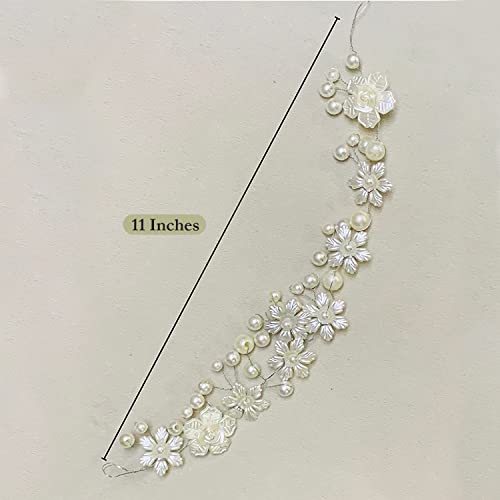 55 trendovi 1 komad srebro cvijet traka za glavu svadbeni vjenčanje Moda dugo Pearl perle ukosnica