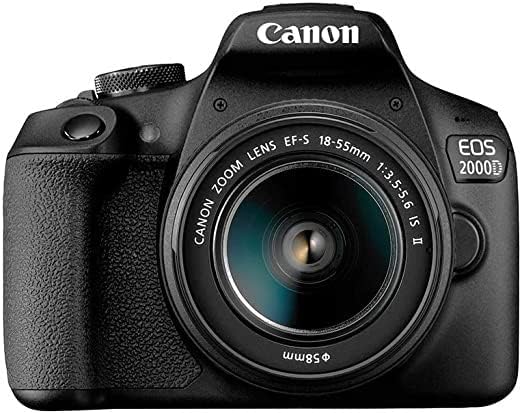 Canon EOS 2000D DSLR kamera w/Canon EF-S 18-55mm f/3.5-5.6 zum sočiva + futrola + Sandisk 64GB memorijska