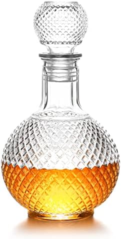 Pokloni za muškarce Tata,staklo Liquor Decanter sa hermetički zatvorenim Globus stoper, Whisky