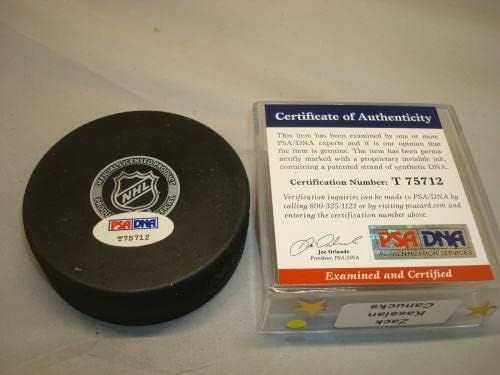 Zack Kassian potpisao Vancouver Canucks Hockey Puck Autograph PSA / DNA COA 1B-autographed NHL Pucks